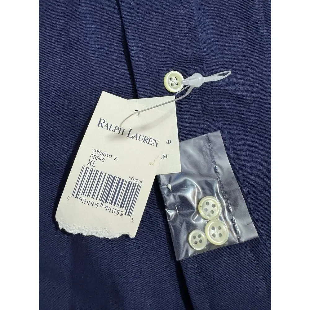 Polo Ralph Lauren Blake Blue Button Down Shirt Size XL 28x34